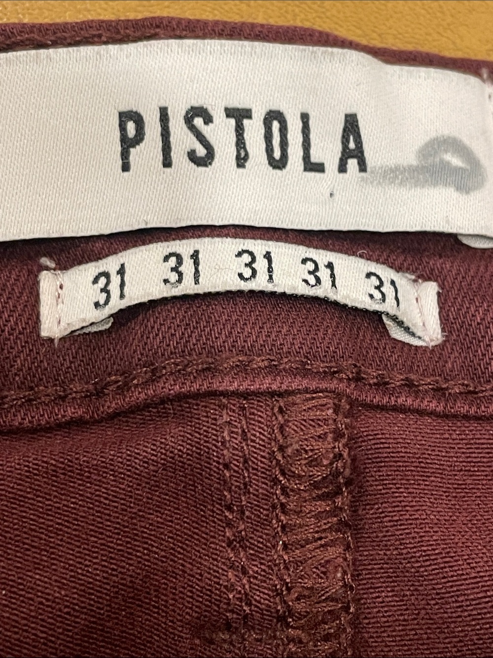 Pistola Women's Stretch Jeggings in Deep Burgundy